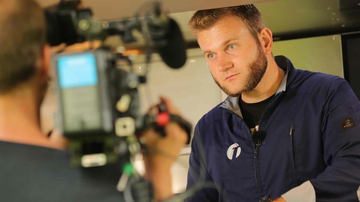 Toni Tänzer beim TV-Dreh