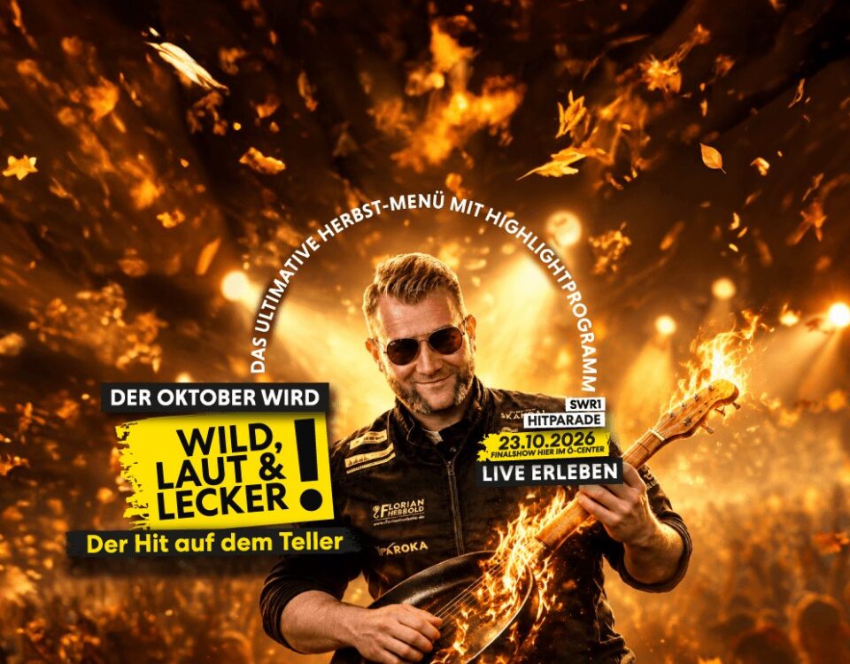 Der Oktober wird wild, laut und lecker: Toni Tänzer mit Gitarre, Herbstmenü mit Highlightprogramm und SWR1-Hitparade am 23.10.2026 im Ö-Center